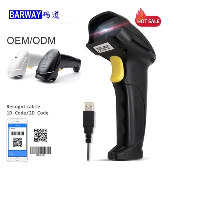 Leser-Corded Handhelds 1D 2D QR Barway Laser CCDs CMO Scan verdrahteter Barcode-Scanner BW-360H